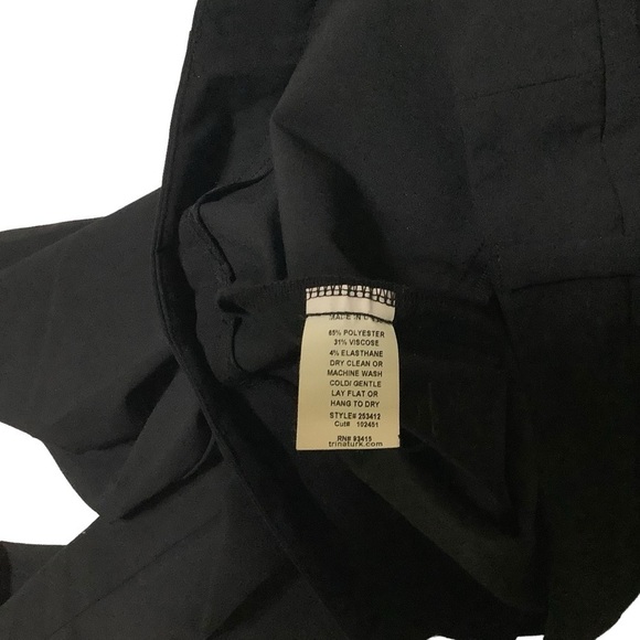 Trina Turk Wide-leg Pants Sz 0 Black - Picture 7 of 8